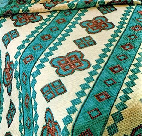 Vintage Crochet Navajo Afghan Pattern Pdf Instant Digital Etsy