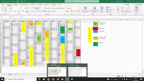 Créer Un Calendrier Sous Excel Youtube