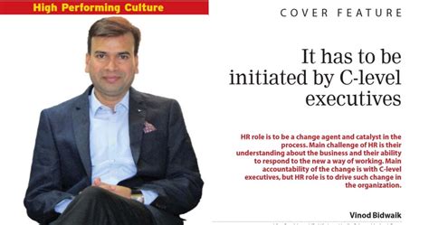 Vinod Bidwaik High Performing Culture Cover Story In Business