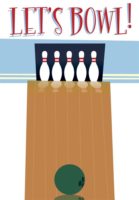 A Night Out Bowling Free Sports And Games Invitation Template