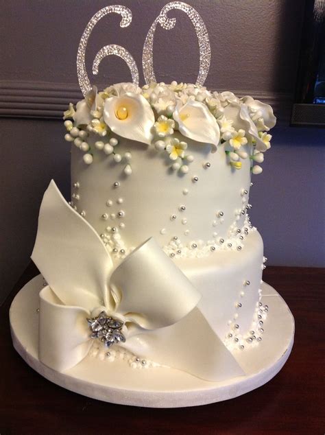 60th Birthday Cake 60th Birthday Cakes 60 Wedding Anniversary Cake 60th Anniversary Cakes