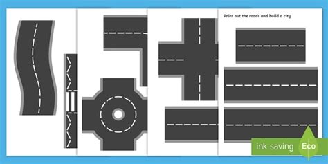 Printable Road Template Role Play Resources Teacher Made