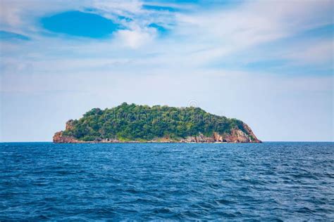 Caribbean Sea And Lonely Island Stock Image Image Of Beach Beautiful