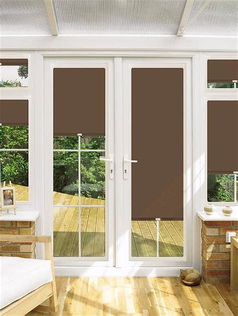 Popular options for french doors or mounting directly onto doors. Blackout Sapling Perfect Fit Roller Blind for Doors