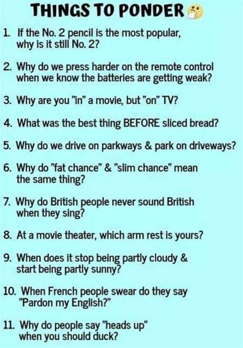 Fun Questions To Ponder Questiosa