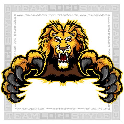 Lion Mascot Clip Art Library