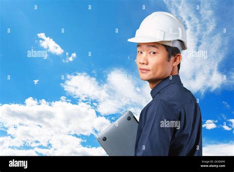 Handsome Young Asian Man Architect Stock Photo Alamy