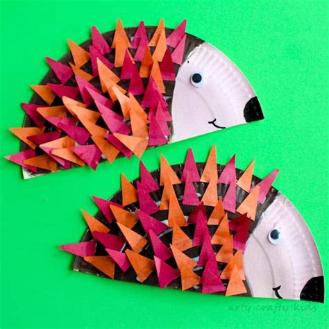 Paper Plate Hedgehog Craft Arty Crafty Kids