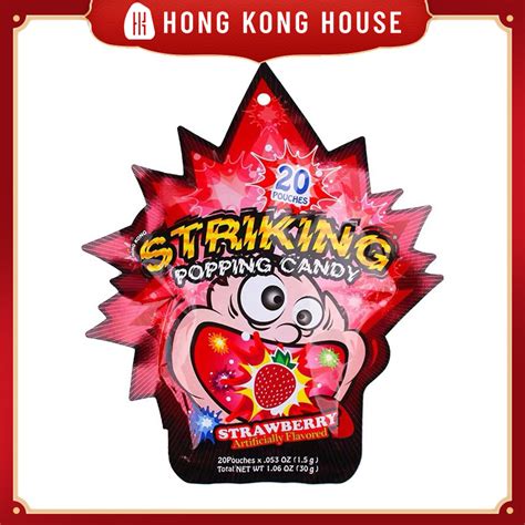 Hongkong Best Seller Striking Popping Candy Strawberry 30g Lazada Ph