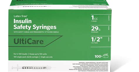 Ulticare U 100 Insulin Safety Syringes Ultimed Inc