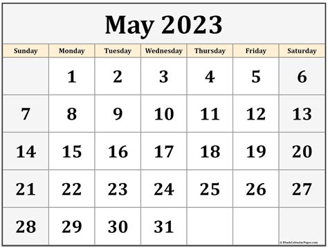 Cool May 2023 Calendar Photos Calendar With Holidays Printable 2023