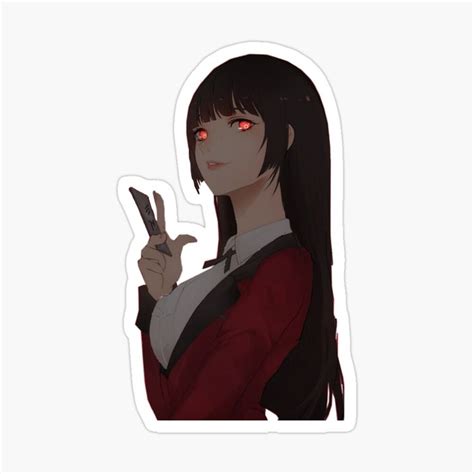 Kakegurui Yumeko Jabami Sticker By Luvhm In 2021 Anime Printables
