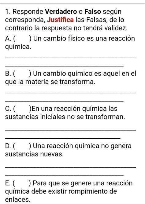 Responde Si Es Verdadero O Falso Justifica Las Falsas Brainly Lat