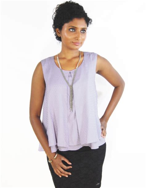 Buy Designer Summer Mauve Pleat Top For Women Online Kahini Fashion