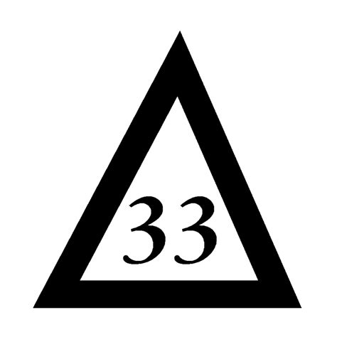 33rd Degree Scottish Rite Triangle Masonic Vinyl Decal Tme E