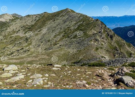 Summer Landscape Of Green Hills Of Pirin Mountain Bulgaria Stock Image
