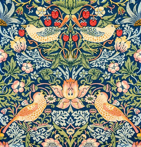 The Strawberry Thieves Pattern 1883 By William Morris Original From