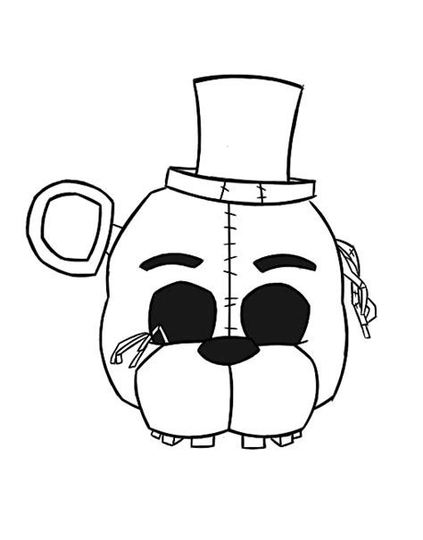 F Naf Golden Freddy Coloring Coloring Pages