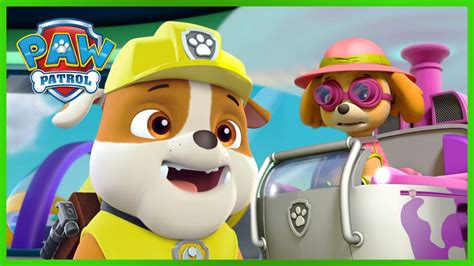 Skye And Rubble Jungle Rescues And More Paw Patrol Cartoons For