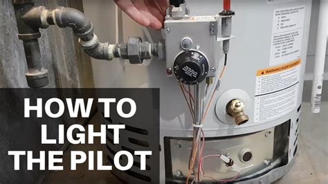 How To Light Your Water Heater S Pilot Flame YouTube