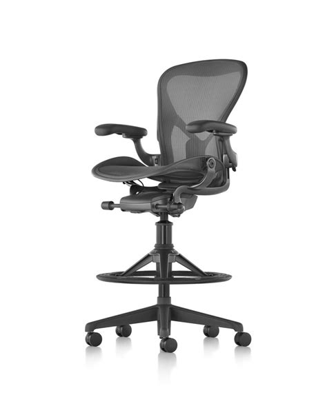 New Herman Miller Aeron Remastered Stool Recycled Business Furniture