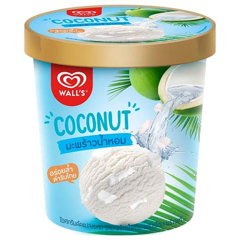 Walls Coconut Milk Ice Cream With Coconut Pieces 258g Tops Online