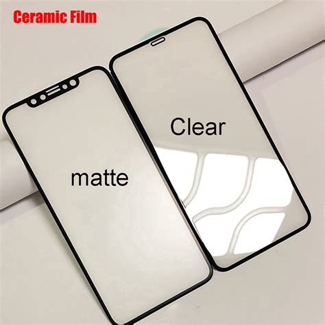 full glue bending matte ceramic tempered glass for iphone 11 pro max 6 6s plus 7 8 plus xr x xs