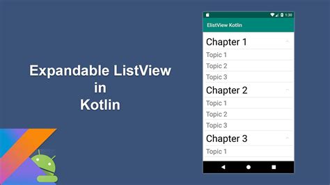 Expandable Listview In Android Kotlin Youtube