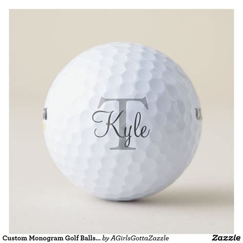 Custom Monogram Golf Balls Initialsname Golf Balls Golf Ball Golf Monogram