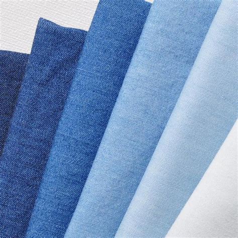 50x145cm Blue Cotton Denim Fabric For Jeans Heavy Denim Material For