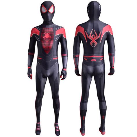 Spiderman Miles Morales Costume Ps5 2020 Variant Suit Adult Kids