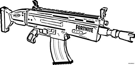 Nerf Fortnite Coloring Page My Xxx Hot Girl
