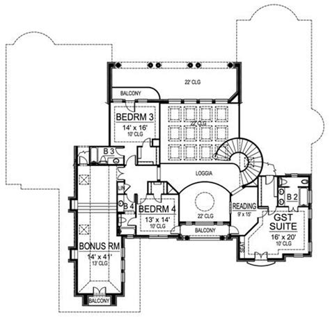 The Davinci Luxury Italian House Plan With Entry Court Fountain