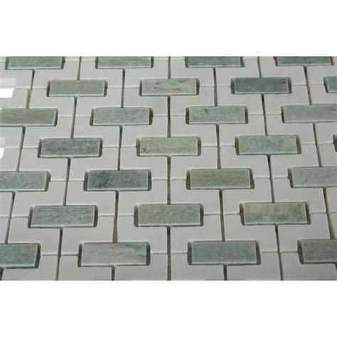 Ivy Hill Tile Rorschack Ming Green And Thassos Polished Marble Floor