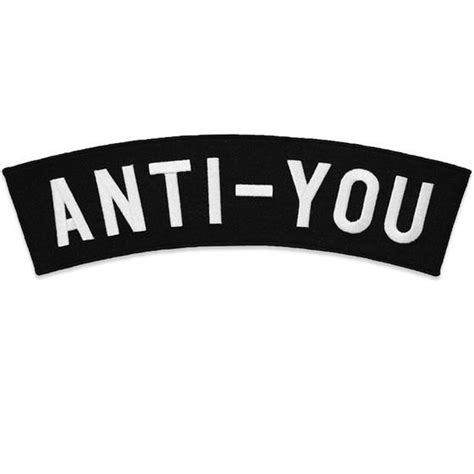 Discover (and save!) your own pins on pinterest. No Fun Press - original "Anti-You" XL size rocker embroidered iron-on back patch (With images ...