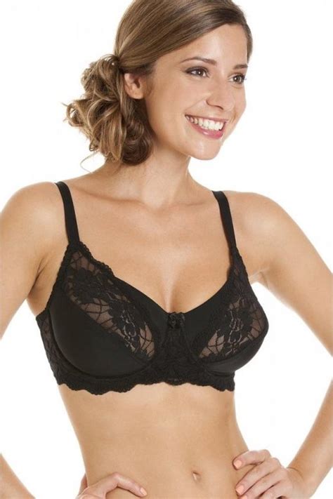 ladies camille black lingerie womens full cup underwired lace bra size 34b 40g