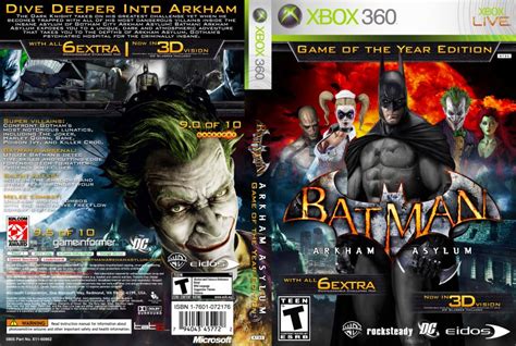 Batman Arkham Asylum Game Of The Year Edition Xbox 360 Game Covers