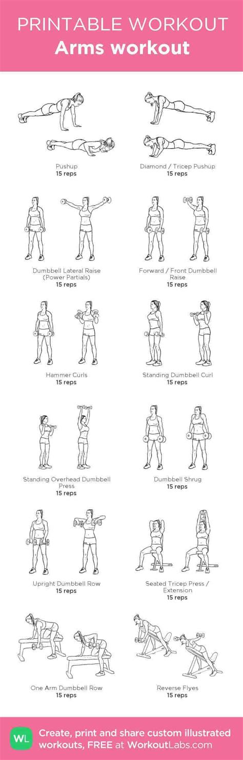 8 Best Images Of Free Printable Dumbbell Workout Poster Dumbbell