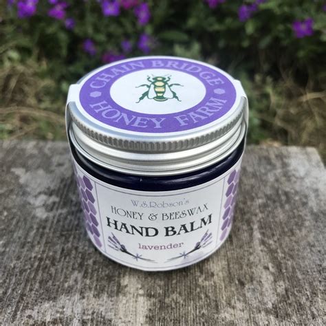 Honey And Beeswax Natural Hand Balm With Lavender 50g Chain Bridge