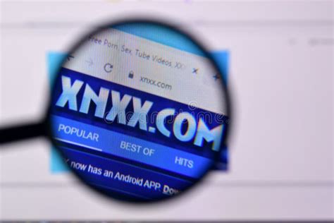 Página De Inicio Del Sitio Web Xnxx En La Pantalla De Pc Url Xnxcom