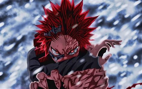 Download Wallpapers Eijiro Kirishima My Hero Academia Fan Art Boku