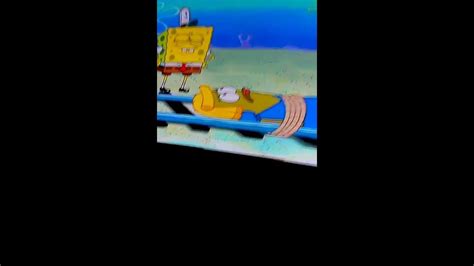 I found this video on youtube. Spongebob with a black eye! - YouTube