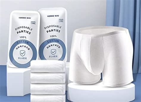 سعر goodern mens disposable underwear 100 pure cotton underwear for travel briefs men
