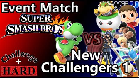 Super Smash Bros U Event Match New Challengers 1 Challenge Hard
