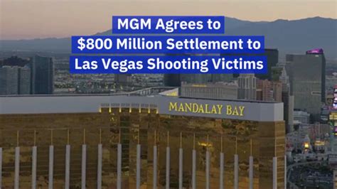 Mgm Agrees To A Settlement For Las Vegas Shooting Victims Blake News