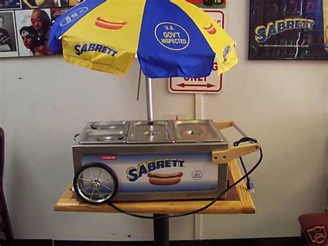 Sabrett Hot Dog Table Top Cart New From Auth Dealer