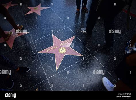 Michael Jackson Star In Hollywood Walk Of Fame Los Angeles California
