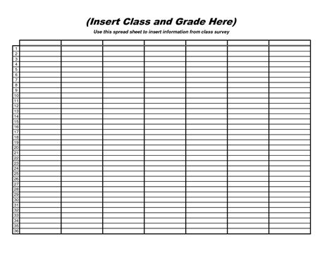 6 Best Images Of Free Printable Blank Spreadsheet Templates Printable