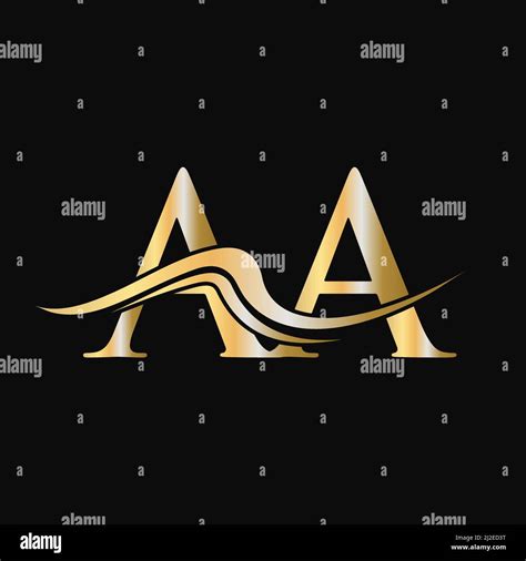 Letter Aa Logo Design Initial Aa Logotype Template For Business And