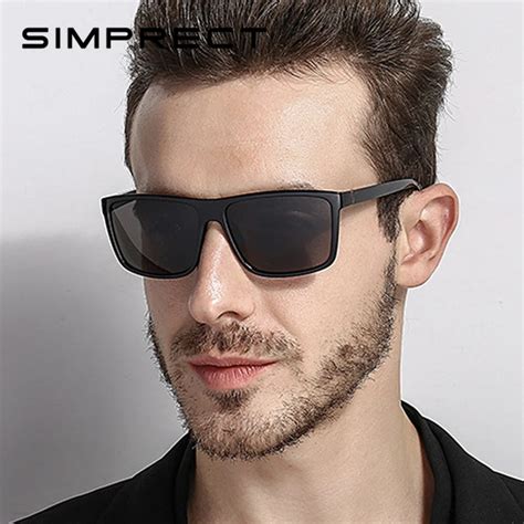 Αγορά Άνδρες S γυαλιά Simprect 2019 Square Polarized Sunglasses Men Uv400 High Quality